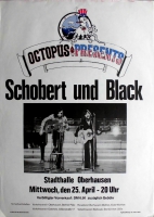 SCHOBERT & BLACK - 1973 - Konzertplakat - Concert - Tourposter - Oberhausen