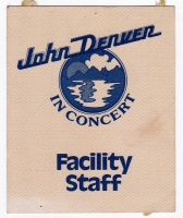 DENVER, JOHN - 1979 - Pass - Europe - Tour - Facility Staff