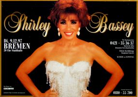 BASSEY, SHIRLEY - 1997 - Plakat - Live In Concert Tour - Bremen