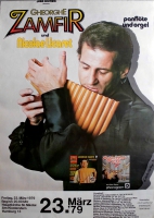 ZAMFIR, GHEORGHE - 1979 - Konzertplakat - Panflte - Tourposter - Hamburg