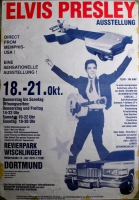 PRESLEY, ELVIS - 1984 - Plakat - Ausstellung - Rock n Roll - Poster