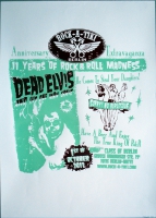 DEAD ELVIS AND THE ONE MAN GRAVE - 2011 - In Concert - Poster - Siebdruck