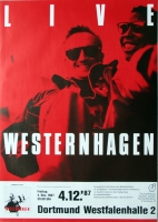 WESTERNHAGEN, MARIUS MÜLLER - 1987 - In Concert Tour - Poster - Dortmund