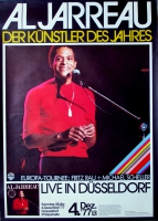 JARREAU, AL - 1977-12 - Plakat - Live In Concert Tour - Poster - Dsseldorf