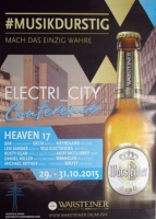 ELECTRI CITY - 2015 - Plakat - Heaven 17 - Daniel Miller - Poster - Dsseldorf
