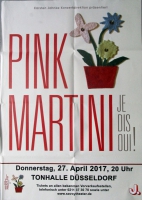 PINK MARTINI - 2017 - Live In Concert - Je Dis Oui Tour - Poster - Dsseldorf