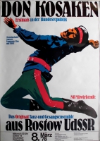 DON KOSAKEN - 1978 - Plakat - Rostow - UDSSR - Poster - Dsseldorf