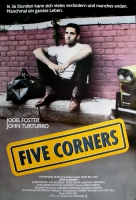 FIVE CORNERS - 1987 - Filmplakat - Jodie Foster - Tim Robbins - Poster