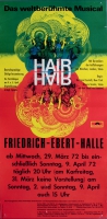 HAIR - HAARE - 1972 - Plakat - Musical - Poster - Ludwigshafen