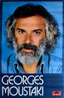 MOUSTAKI, GEORGES - 1977 - Promotion - Plakat - Greatest Hits - Poster