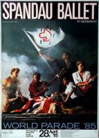 SPANDAU BALLET - 1985 - Live In Concert - World Parade Tour - Poster - Kassel