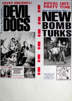 DEVIL DOGS - THE NEW BOMB TURKS - 1993 - In Concert - Poster