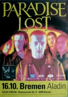PARADISE LOST - 1997 - Konzertplakat - One Second - Tourposter - Bremen