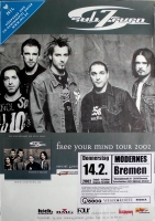 SUB 7EVEN - SUB SEVEN - 2002 - In Concert - Free your Mind Tour - Poster - Bremen