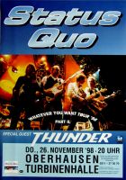 STATUS QUO - 1998 - In Concert - Whatever You Want Tour - Poster - Oberhausen