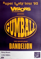 GUMBALL - 1993 - In Concert - Super Tasty Tour - Poster