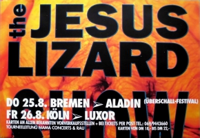 JESUS LIZARD - 1991 - Konzertplakat - Concert - Goat - Tourposter - Bremen