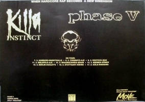 KILLA INSTNCT - 1995 - In Concert - Phase V - Escapism Tour - Poster
