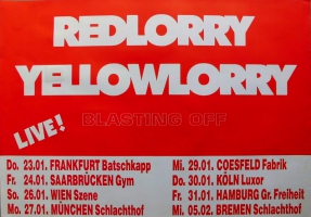 RED LORRY YELLOW LORRY - 1991 - Tourplakat - Concert - Blasting Off - Tourposter