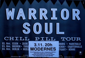 WARRIOR SOUL - 1993 - In Concert - Chill Pill Tour - Poster - Bremen