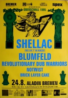 BERSCHALL - 1995 - Plakat - Shellac - Blumfeld - Notwist - Poster - Bremen