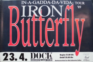 IRON BUTTERFLY - 1989 - In Concert - In A Gadda Tour - Poster - Hamburg