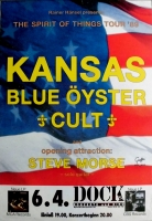 KANSAS - 1989 - Blue yster Cult - In Concert - Spirit of...Tour - Poster - Hamburg