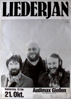 LIEDERJAN - 1982 - Konzertplakat - Concert - He Ik Mach - Tourposter - Giessen
