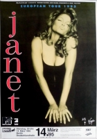 JACKSON, JANET - 1995 - Konzertplakat - Concert - Tourposter - Berlin