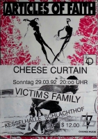 ARTICLES OF FAITH - 1992 - Konzertplakat - Victims Family - Tourposter - Bremen