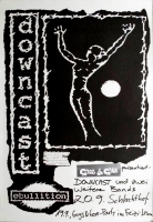 DOWNCAST - 1991 - Konzertplakat - Hardcore - Tourposter - Bremen