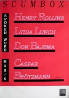 SCUMBOX  - 1990 - Tourplakat - Lydia Lunch - Henry Rollins - Brtzmann - Poster