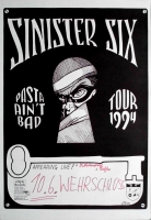SINISTER SIX - 1994 - Konzertplakat - Past aint Bad - Tourposter - Bremen