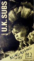 UK SUBS - 1991 - Konzertplakat - Punk - Concert - Tourposter - Wilhelmshaven