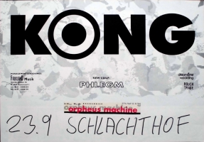 KONG - 1992 - Konzertplakat - In Concert - Phlegm - Tourposter - Bremen