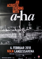A-HA - 2018 - Plakat - In Concert - Acoustic Tour - Poster - Kln - B