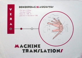 MACHINE TRANSLATIONS - 2001 - Konzertplakat - Poster - Vera - Groningen