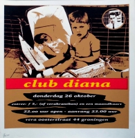 CLUB DIANA - 2000 - Plakat - Party - Poster - Vera - Groningen