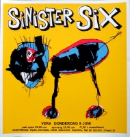SINISTER SIX - 1994 - Konzertplakat - Concert - Poster - Vera - Groningen