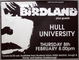 BIRDLAND - 1990 - Konzertplakat - Concert - Hollow Heart - Tourposter - UK