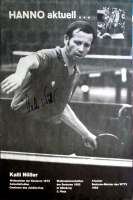 NLLER, KALLI - 1975 - Plakat - Tischtennis - Poster - Autogramm