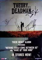 THEORY OF A DEADMAN - 2002 - Promoplakat - Poster - plus Autogramme B