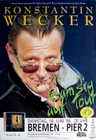 WECKER, KONSTANTIN - 1996 - Konzertplakat - Gamsig - Tourposter - Autogramm