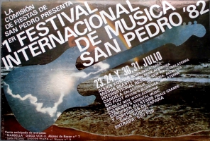 FESTIVAL SAN PEDRO - 1982 - Plakat - Alexis Korner - Missus Beastly - Poster