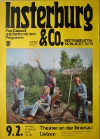 INSTERBURG & CO - 1975 - Konzertplakat - Karl Dall - Tourposter - Uelzen