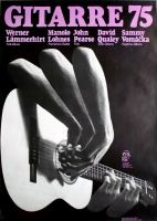 GITARRE - 1975 - Tourplakat - Lmmerhirt - Lohnes - Pearse - Qualey - Poster