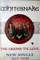 WHITESNAKE - 1989 - Promoplakat - The Deeper the Love - Poster