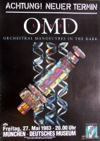 ORCHESTRAL MANOEUVRES - 1983 - Konzertplakat - Tourposter - Mnchen - b