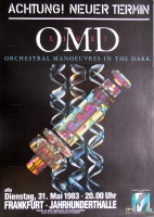 ORCHESTRAL MANOEUVRES - 1983 - Konzertplakat - Tourposter - Frankfurt
