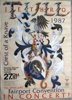 JETHRO TULL - 1987 - Konzertplakat - Crest of a Knave - Tourposter - Frankurt